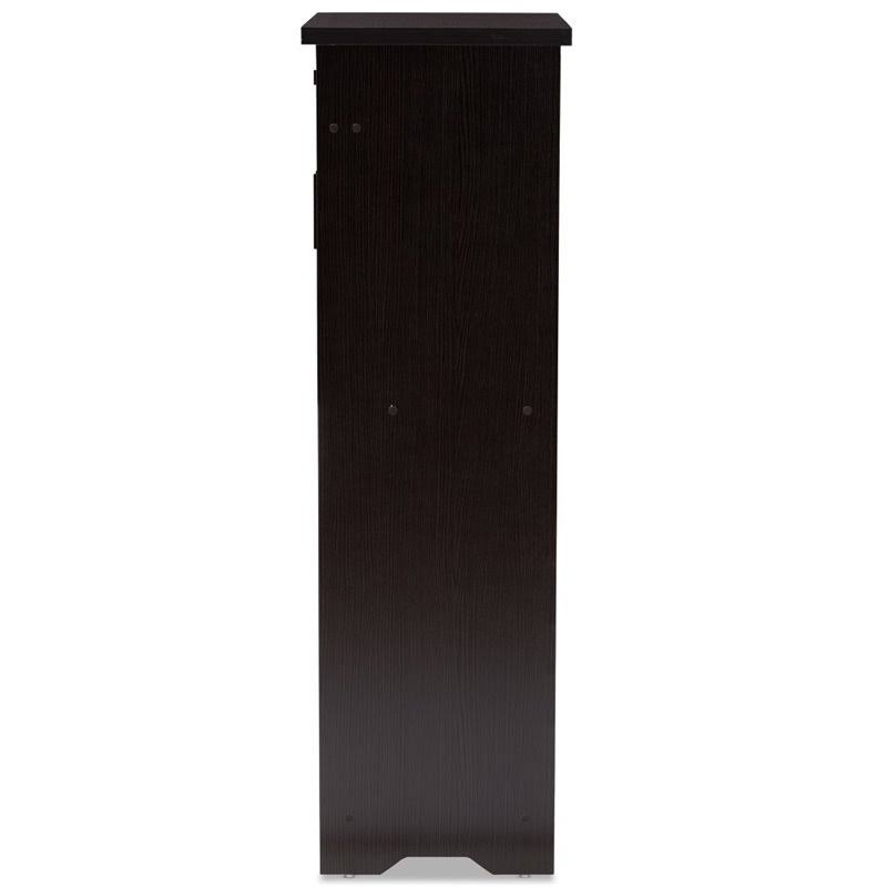 Baxton Studio Bienna Shoe Cabinet in Wenge Brown - 146-21003-8267-CMYX