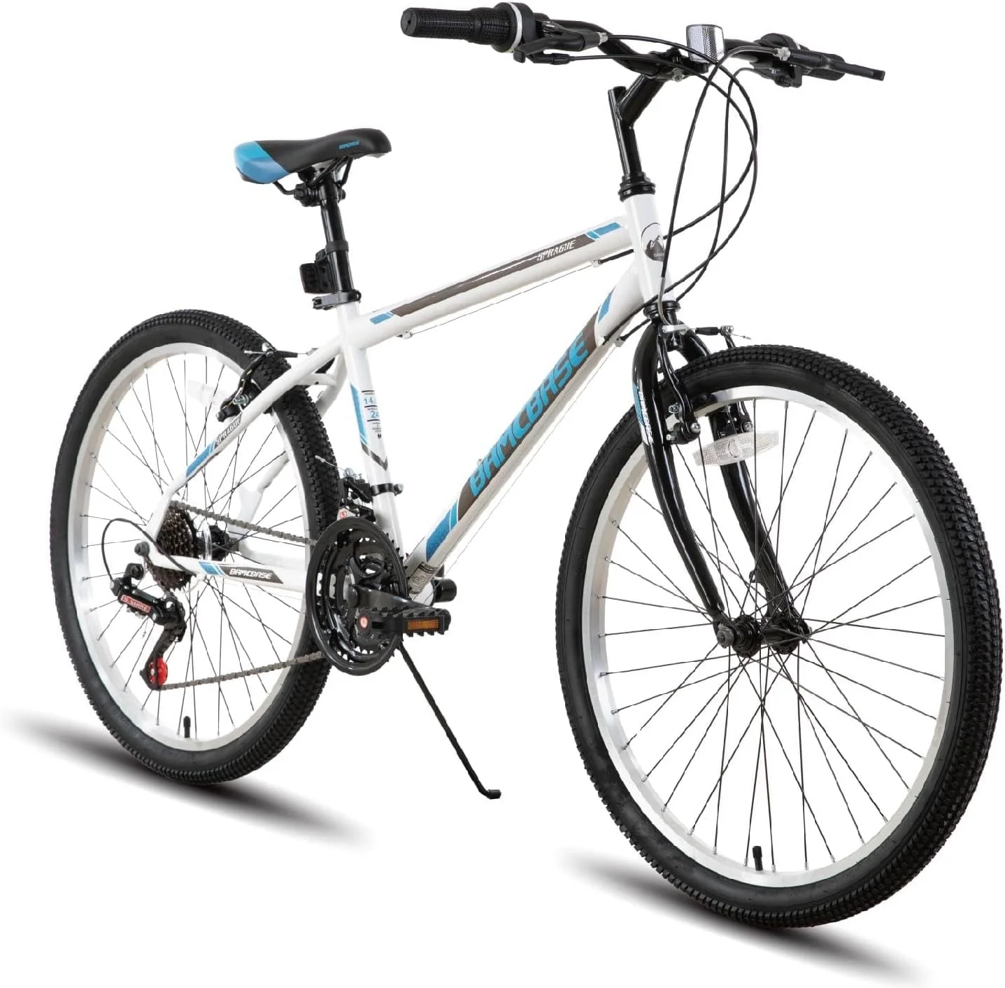Hiland 24 26 inch Mountain Bike for Men Women, 21 Speeds MTB Bicycle for Adult Youth