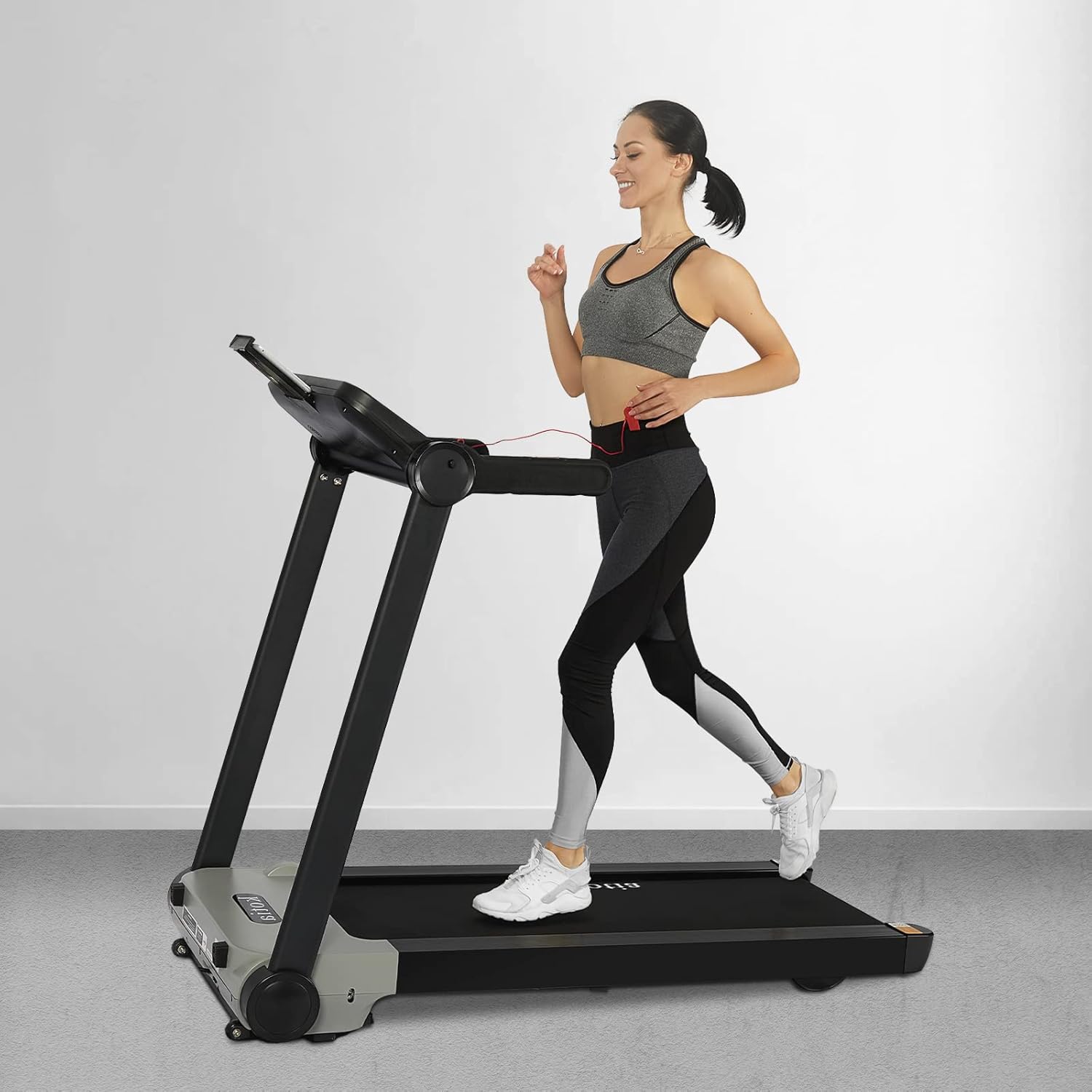 kotia Portable Folding Treadmill Zero Assembly Compact Treadmill with Bluetooth Speaker for Home Apartment and Small Space (Mode GHN10420)
