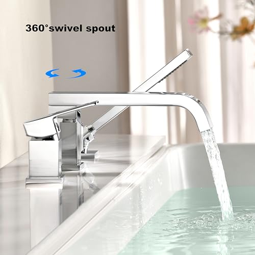 T02-7 Deck Mount bathtub faucet with sprayer