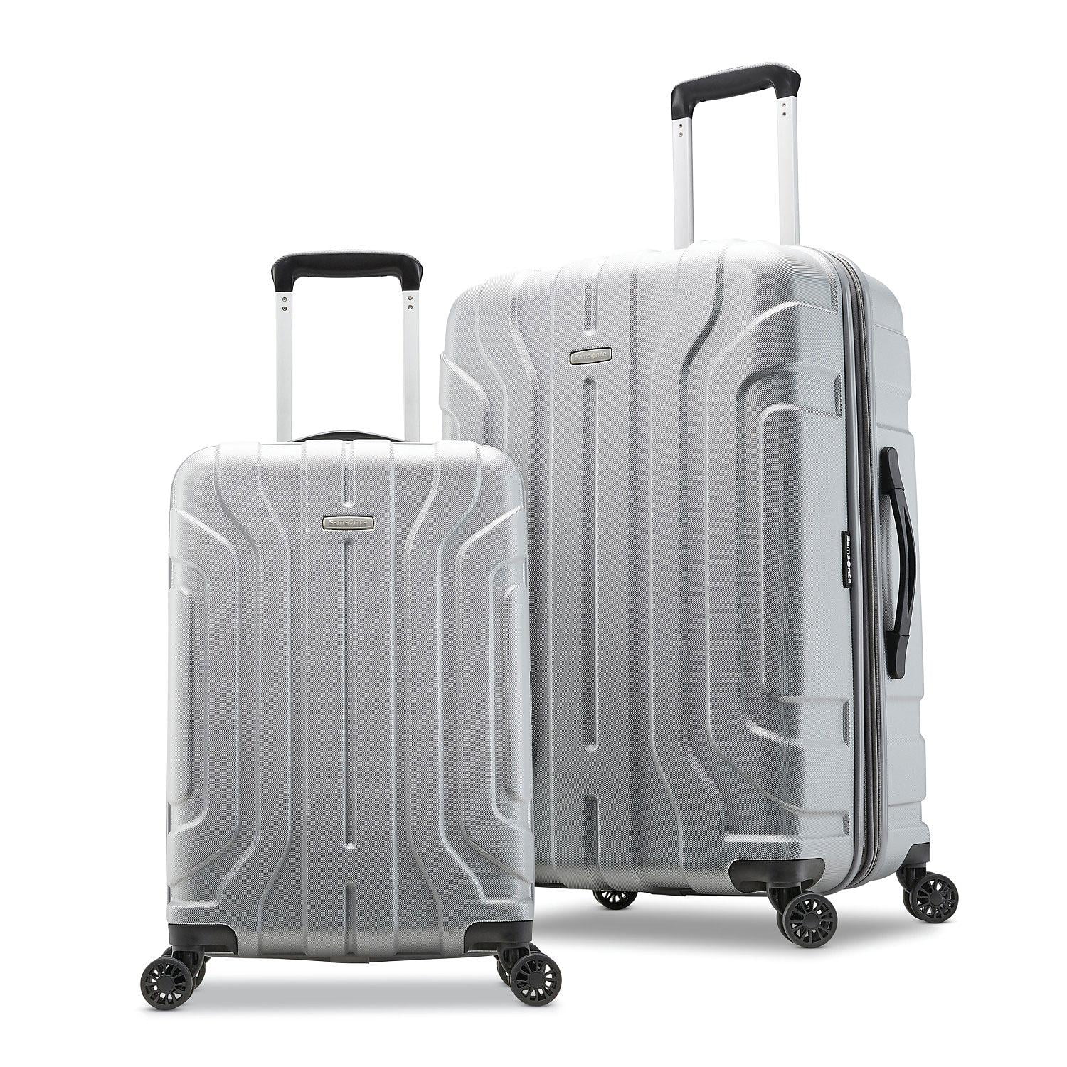 Samsonite Belmont DLX 2-Piece  Spinner  20" And 25"  Silver Hardside Luggage Set