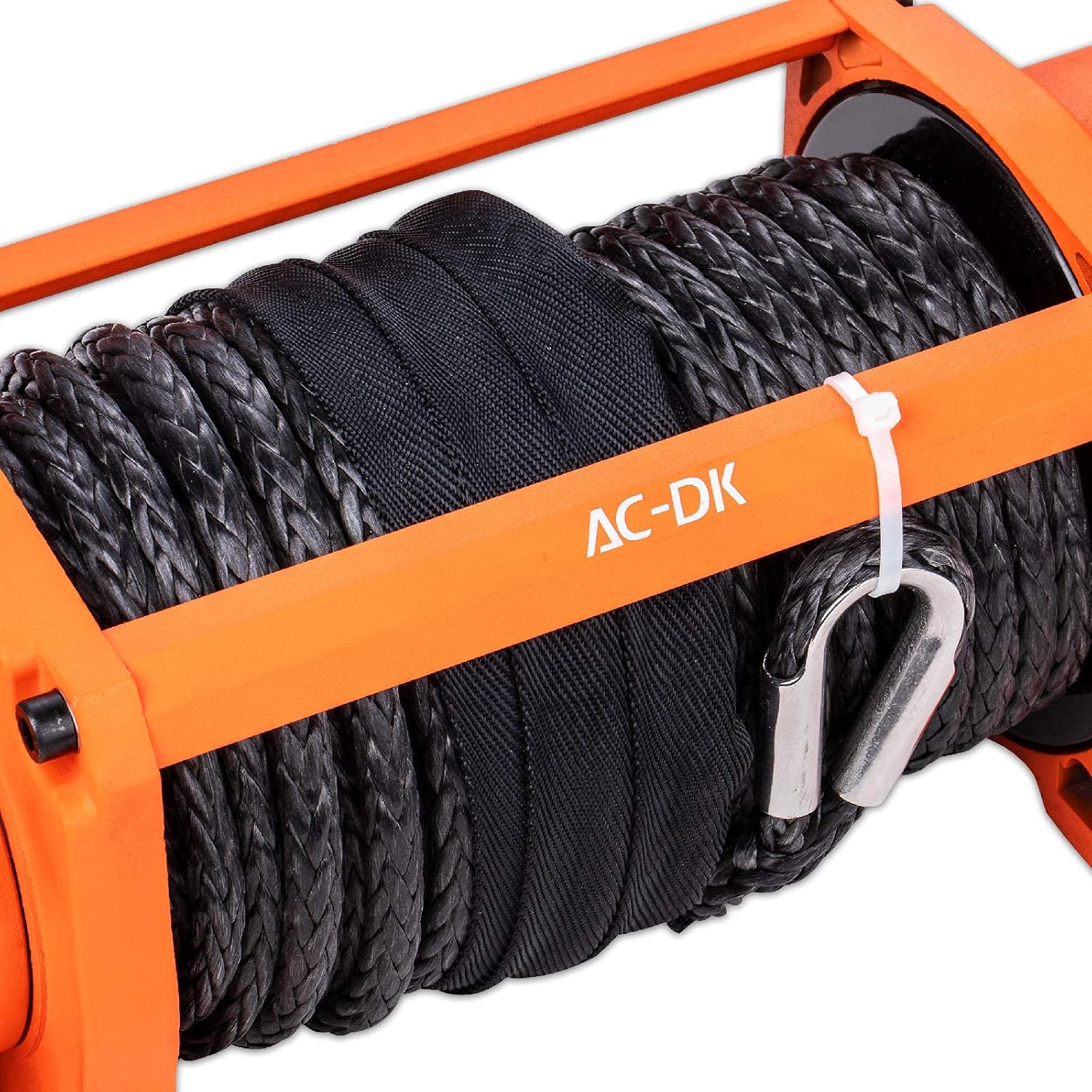 AC-DK 12000 lb Electric Winch with Synthetic Rope Winch, 12V Truck Winch with Wireless Remote, Waterproof Off Road Winch for Towing Winch Truck Jeep SUV(Up to 12500 lb Winch)