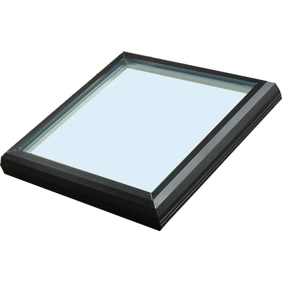 Sun-Tek 30.5-in x 30.5-in Fixed Curb Mount Tempered Skylight in Bronze | CMG 3333 E-C B