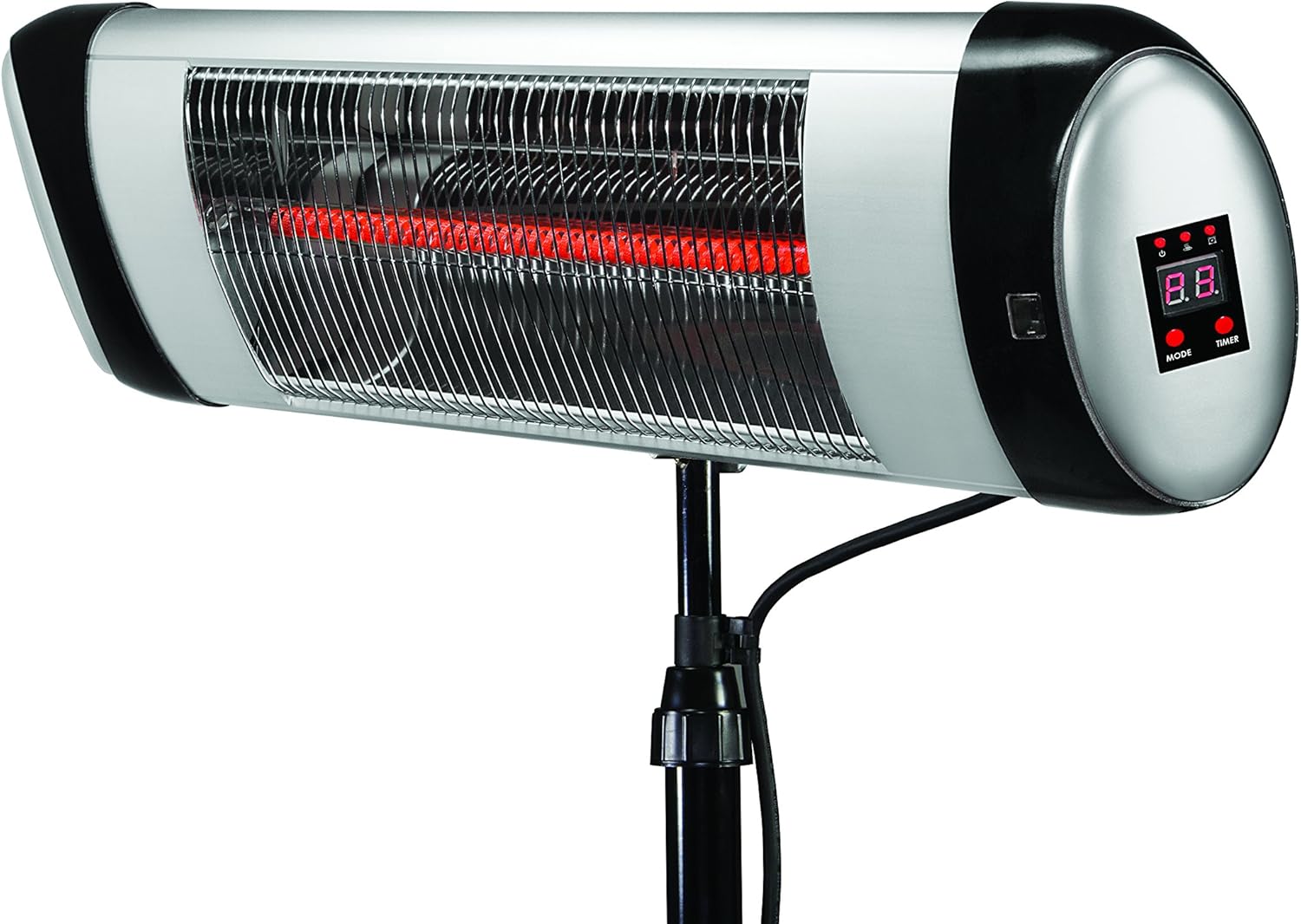 GreenTech Environmental Pureheat Aluminum Outdoor 3-in-1 Space Heater and Air Purifier with Digital Display and Remote Control