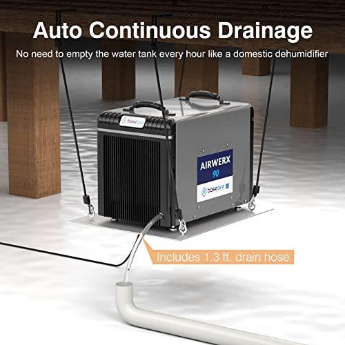 BaseAire Dehumidifiers with Drain Hose for Crawlspace Basement