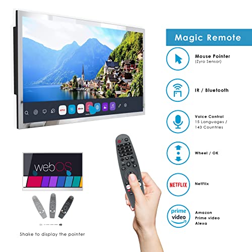 Soulaca Smart Mirror TV with Color Frame(LG WebOS)