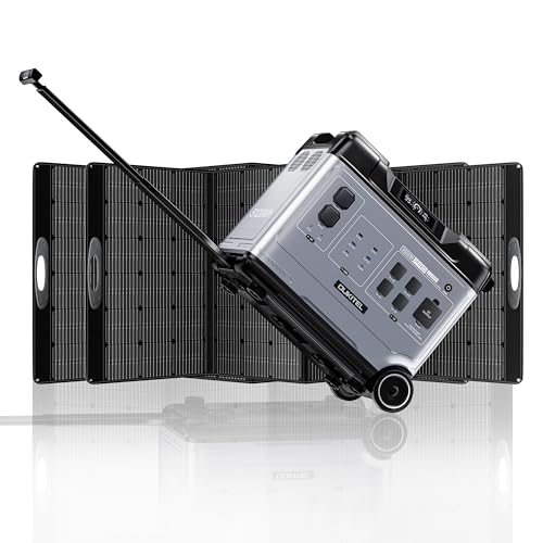 OUKITEL Portable Power Station P5000, Solar Generator with 5120Wh, 5x2200W AC Outlets (4000W Surge), 2.8H Full Charge, 1000W MPPT Solar, for Emergency, Home Backup, RV, Off-grid