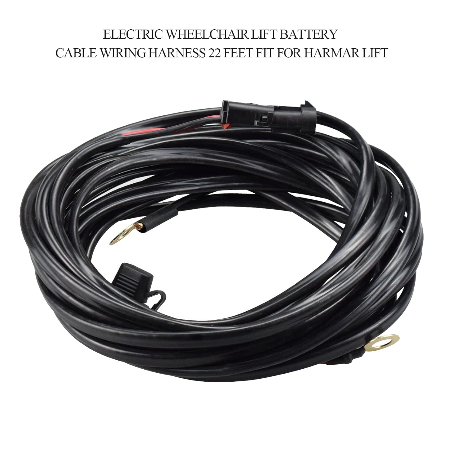 22 feet Wheelchair Lift Battery Cable Wiring Harness Vehicle Wiring Harness Fit for Harmar