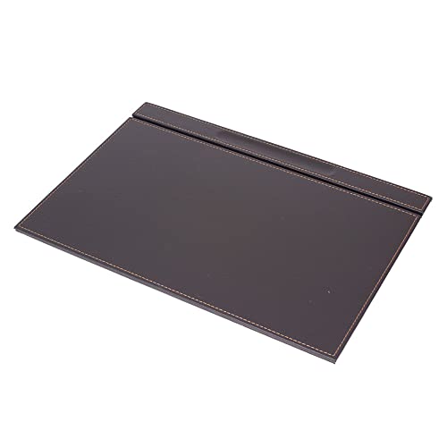 MOOGCO Leather Desk Set-Desk Office Accessories-Office Organizer- Home Office Accessories - Desk Supplies - Desk Storage Organizer -Desk Pad-Storage-12 Pieces -12 PCS (BLACK-WHITESEAM)