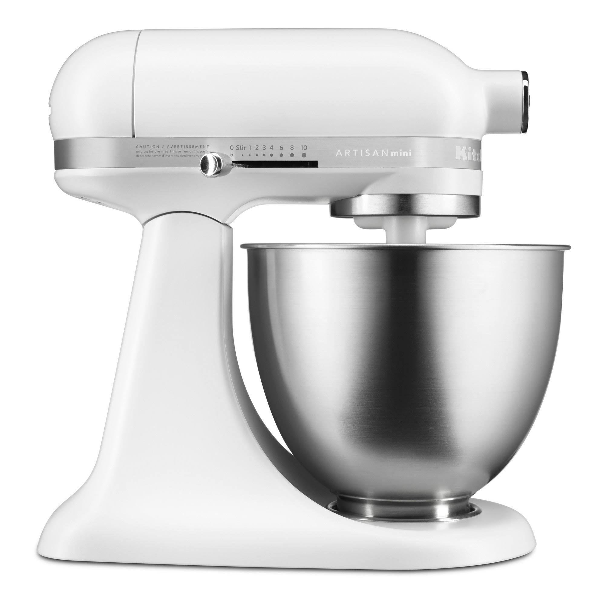 KitchenAid Artisan Mini 3.5 Quart Tilt-Head Stand Mixer, White Matte, Refurbished (RKSM33XXFW)
