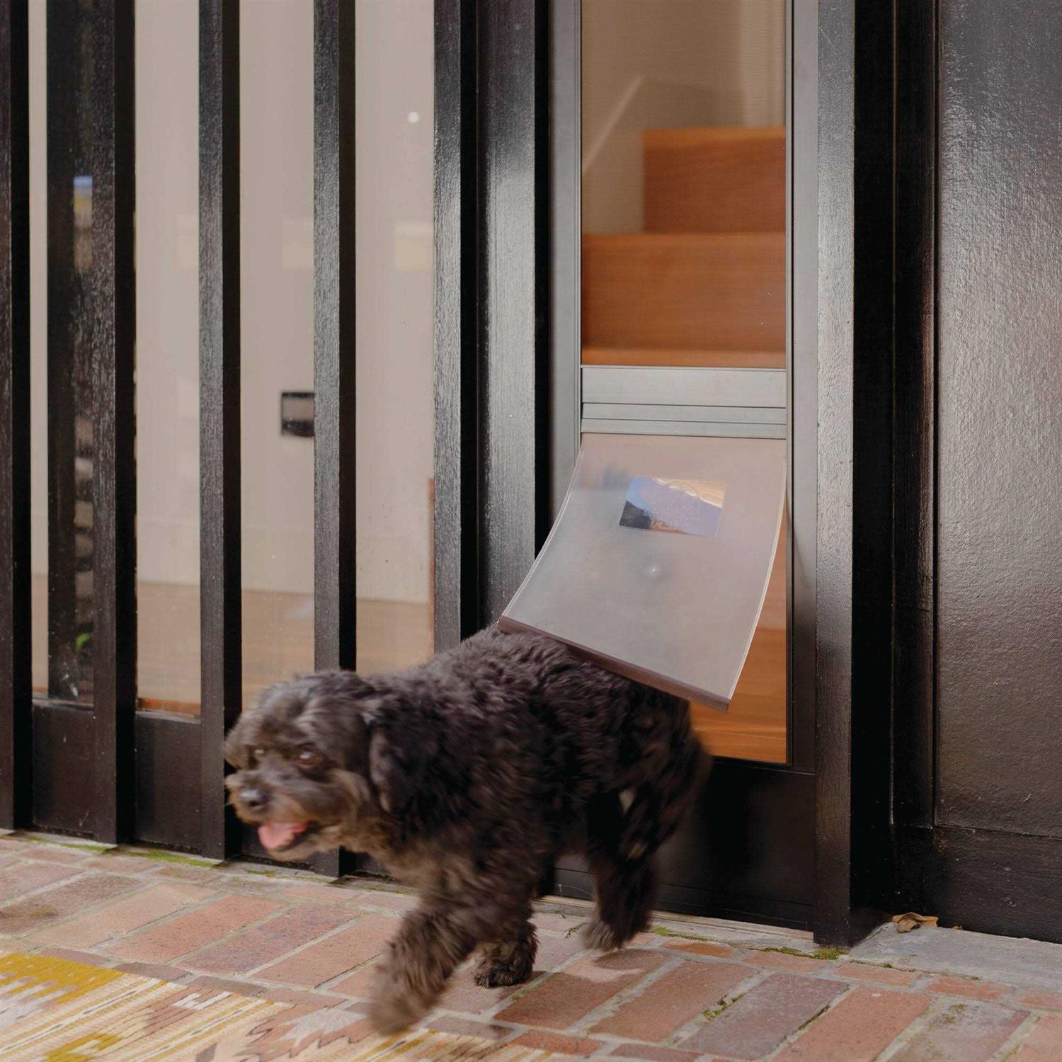 Hakuna Pets Patio Pet Door Screen Insert Panel for Sliding Doors Fits Door Track Min Ht Max Ht 84.25 - Pet Supplies online store