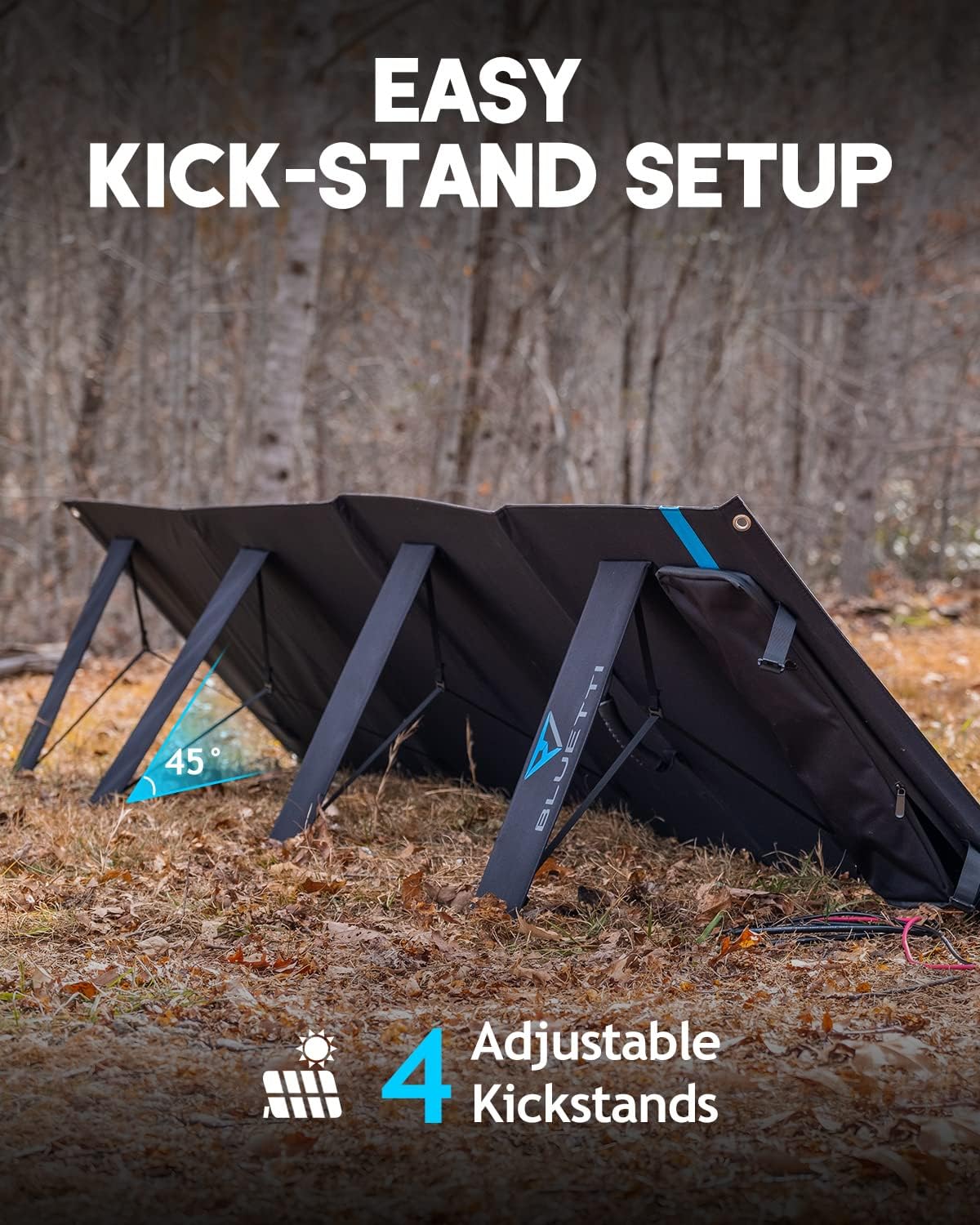 BLUETTI SP350 350W Solar Panel for AC200MAX/AC200P/AC300/EB240/EB150 Portable Power Stations with Adjustable Kickstand, Foldable Solar Power Backup for Outdoor Camping,Off Grid System