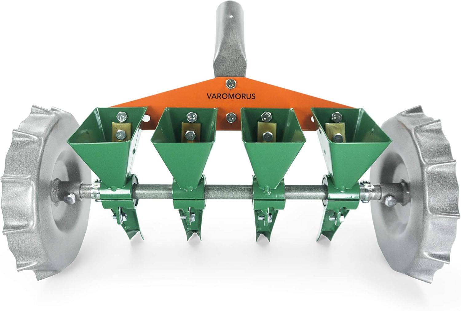 Varomorus Metal Precision Manual Seeder for Vegetables Greens Onion Radish Beets (4-Row)
