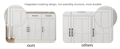 Double Door Narrow Height Slim Floor Standing Cabinet,Tall Bathroom Storage Cabinet with Open Shelves and one Drawer, Freestanding Cabinet,Bathroom Storage for Home, Kitchen, Living Room