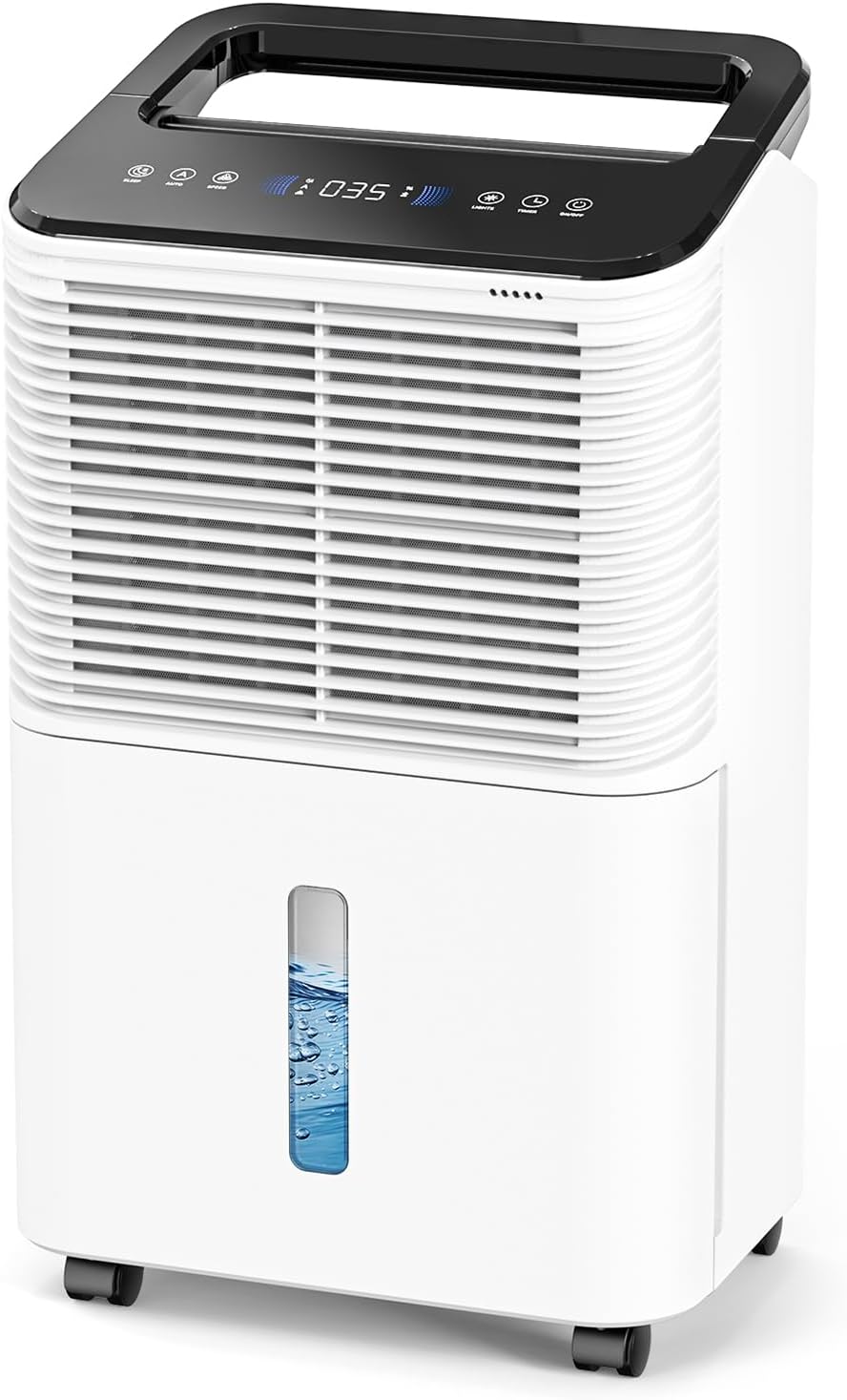 TABYIK 30 Pint Dehumidifier for Basement, with Drain Hose for Large Bedroom Bathroom, with Auto Humidity Control, 24H Timer