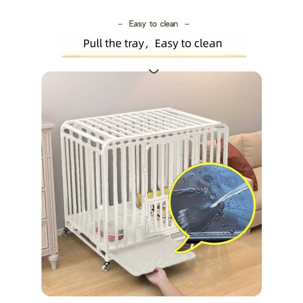 PEIPOOS Dog crates Heavy Duty Dog Crate for Large Dogs 43 Inches for Medium and Large Dogs Easy Cleaning Pet Cage - Pet Supplies online store