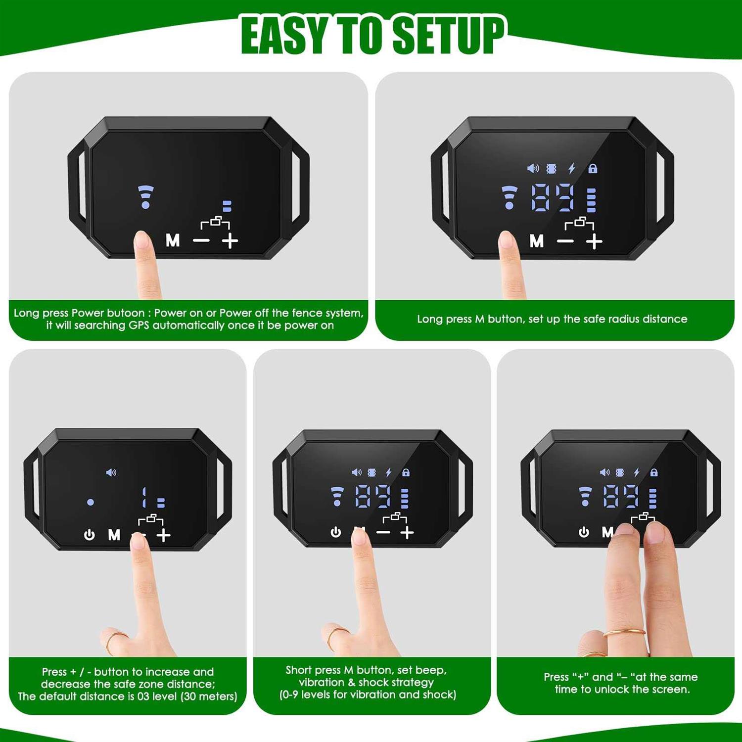 BHCEY Gps Wireless Dog Fence 2023 Electric Fence System for Dogs Portable Gps Wireless Pet Containment System. Large Signal Boundary Range Up to 6560ft