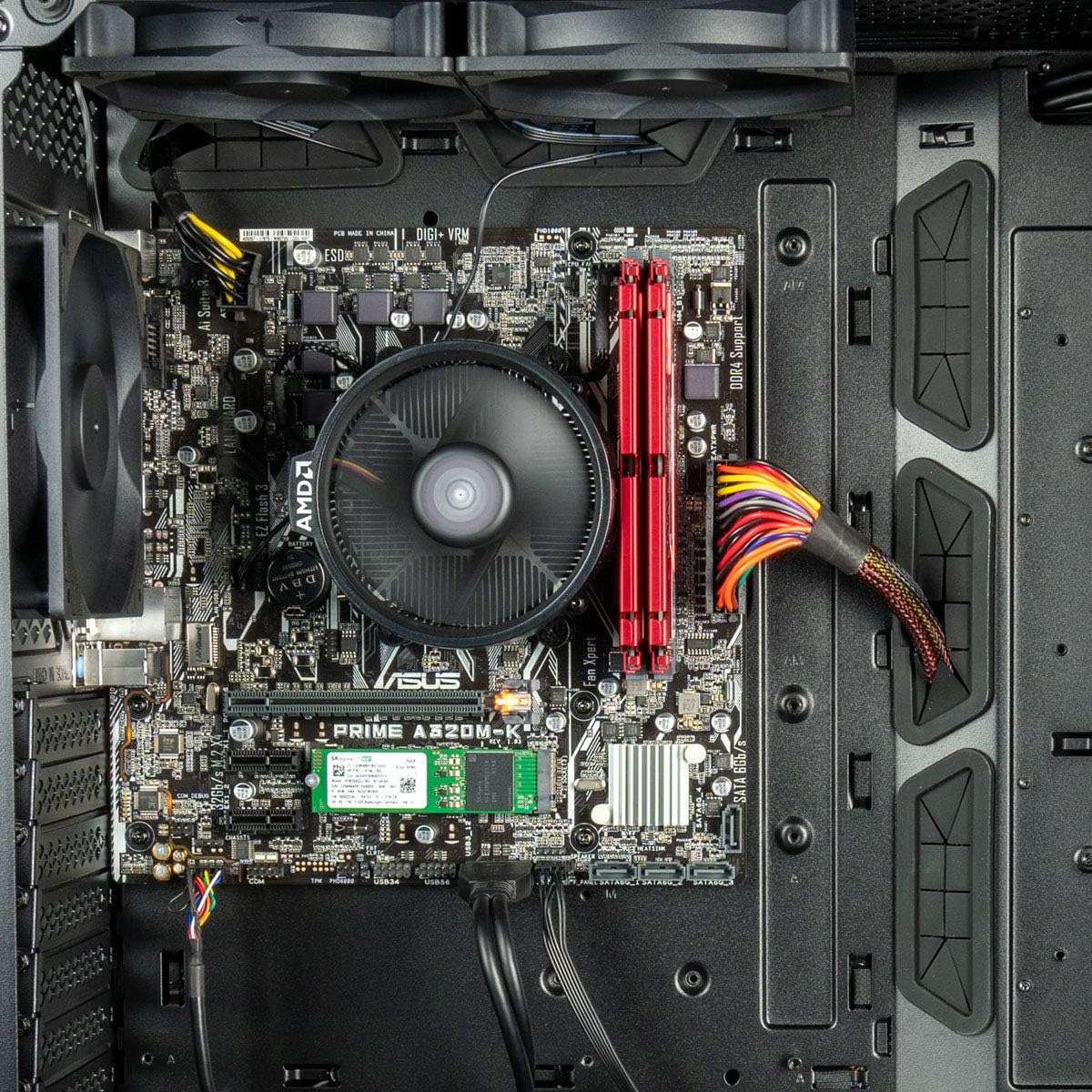 Empowered PC Sentinel Gaming Desktop (AMD Ryzen 3 with Radeon Vega 8 Graphics, 16GB RAM, 512GB NVMe SSD, 500W PSU, AC WiFi, No OS) Tower Gamer PC Computer
