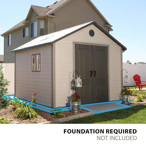 Lifetime 6433 Outdoor Storage Shed with Windows, 11 by 11 Feet