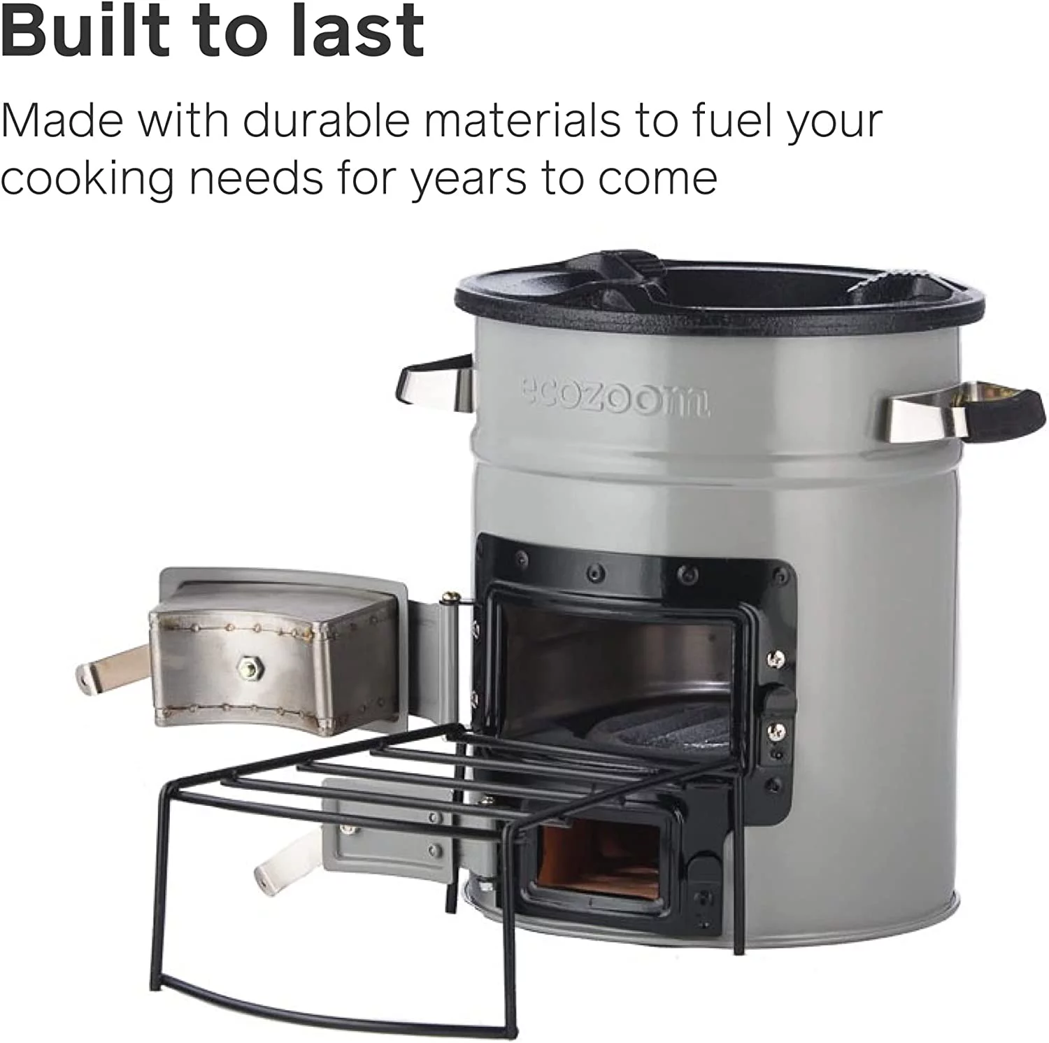 Rocket Stove, Portable Camp Stove for Outdoor Cooking, Versa Dual-Fuel (Wood & Charcoal)