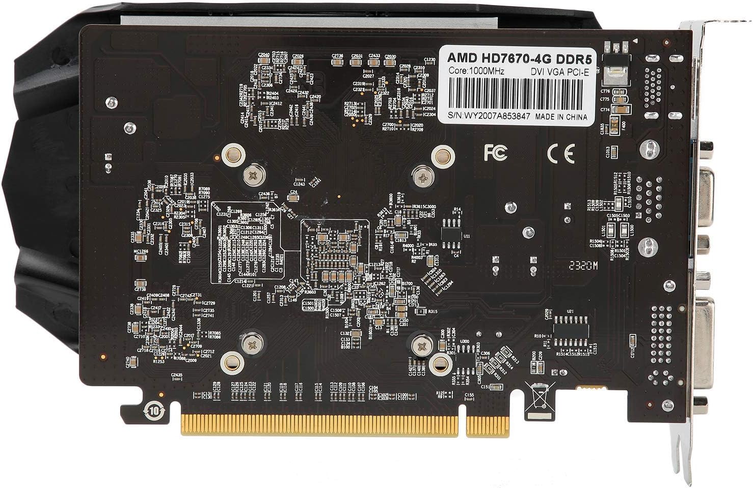 HD7670 Gaming Graphics Card, 1GB 128bit DDR5 650MHz Display Video Card, PCI 3.0 Graphics Card Slot, 480 Stream Processor Unit Computer Components