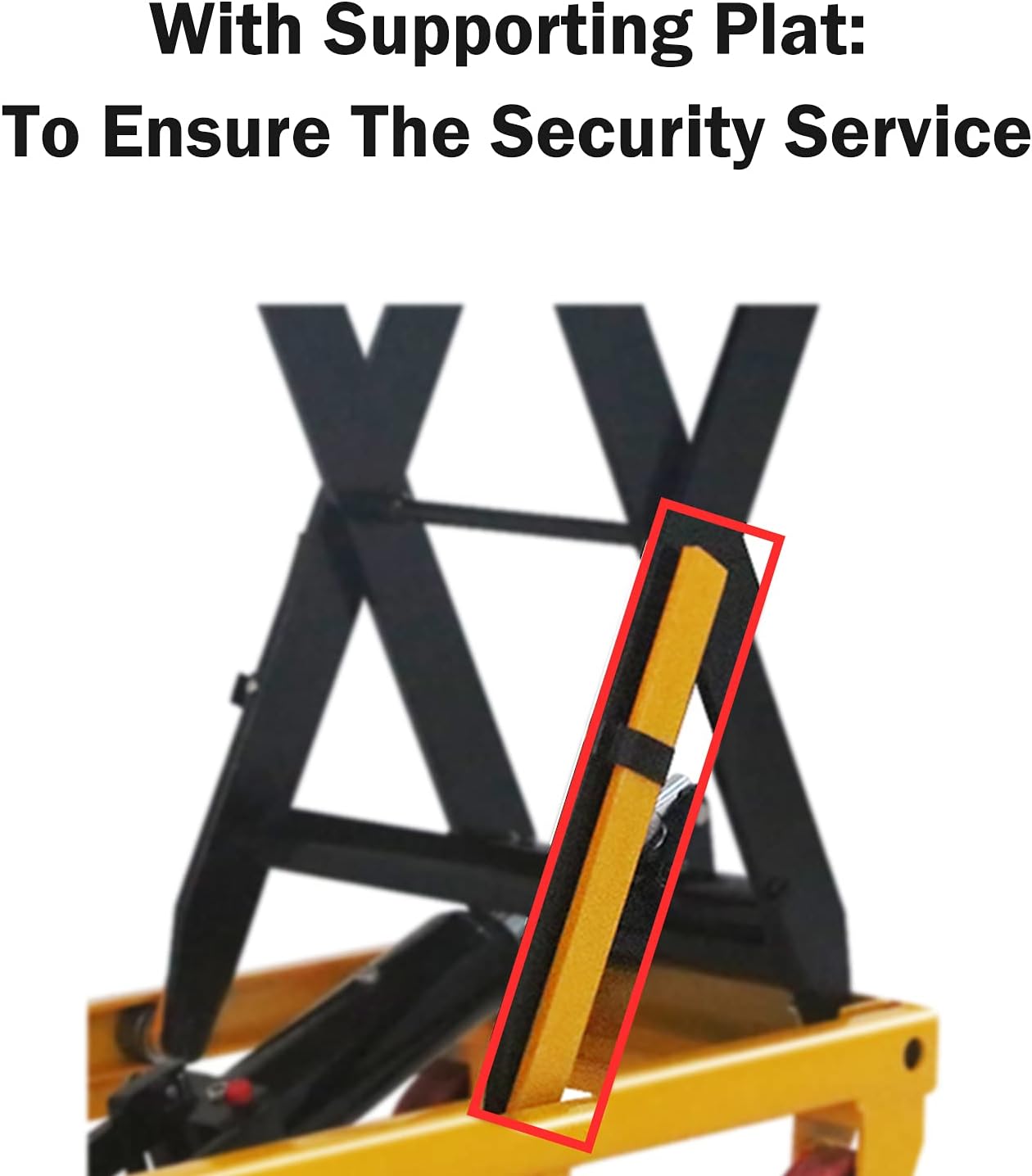 APOLLOLIFT Double Scissor Hydraulic Lift Table/Cart 770lbs Capacity 51.2" Lifting Height