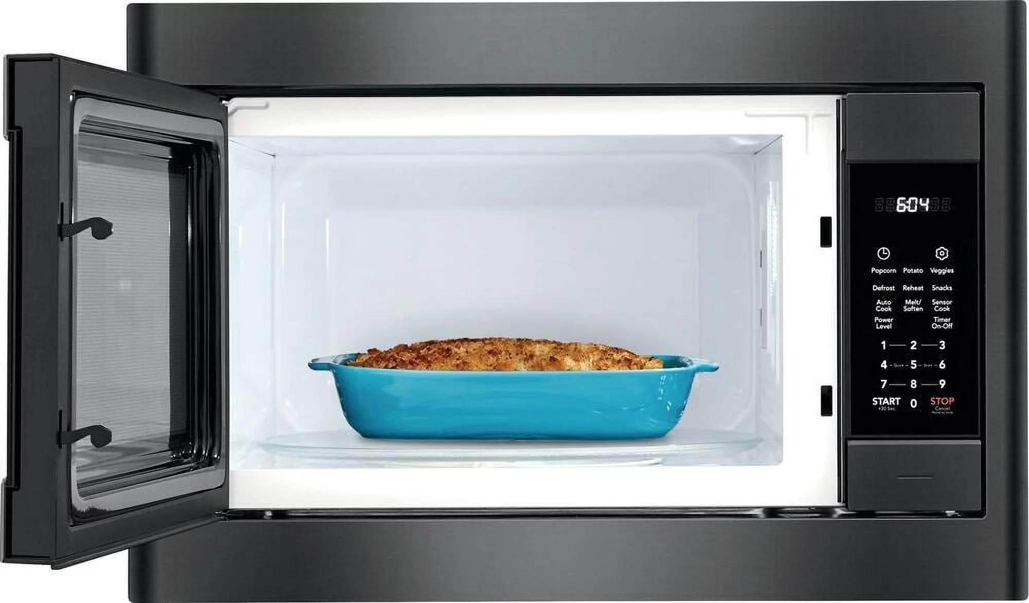 Frigidaire FGMO226NUD 25 Gallery Series Built-in Microwave with 2.2 cu. ft. Capacity Sensor Cooking One-Touch Options and Effortless Reheat in Black Stainless Steel