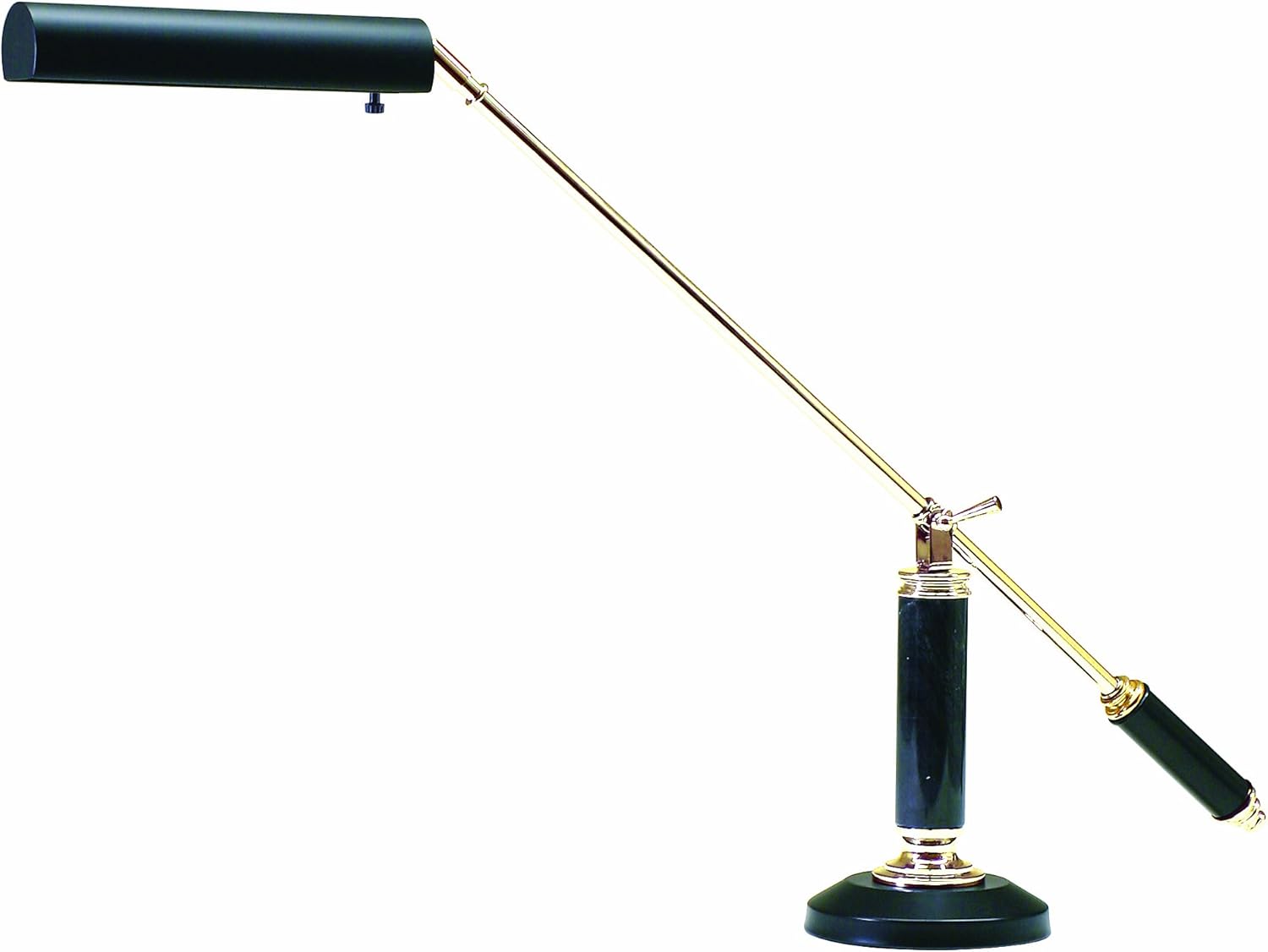 House Of Troy P10-192-617 Portable Piano/Desk Lamp, Polished Brass with Black