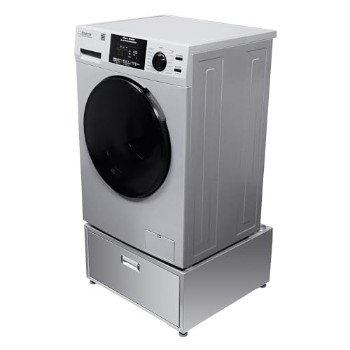 Equator Combo Washer Dryer with Pedestal ADA Compliant -110 Volt, Zero Clearance Fully Built In - Compact Laundry Solution
