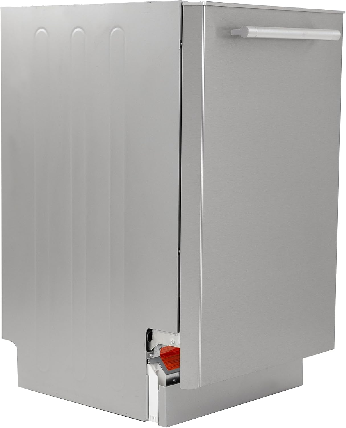 West Bend Dishwasher 18-Inch Built In with 3 Wash Options and 6 Automatic Cycles, Stainless Steel Construction with Electronic Control LED Display, Low Noise Rating, 53 dB, Metallic