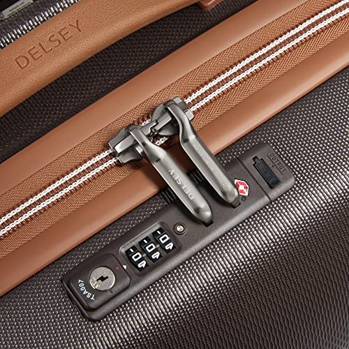 DELSEY PARIS Chatelet Air 2.0 Hardside Luggage with Spinner Wheels, Angora, Checked-Large 28 Inch