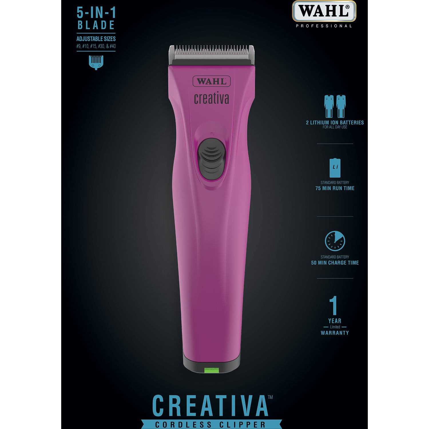 Wahl Creativa Cordless Clipper - Pet Supplies online store