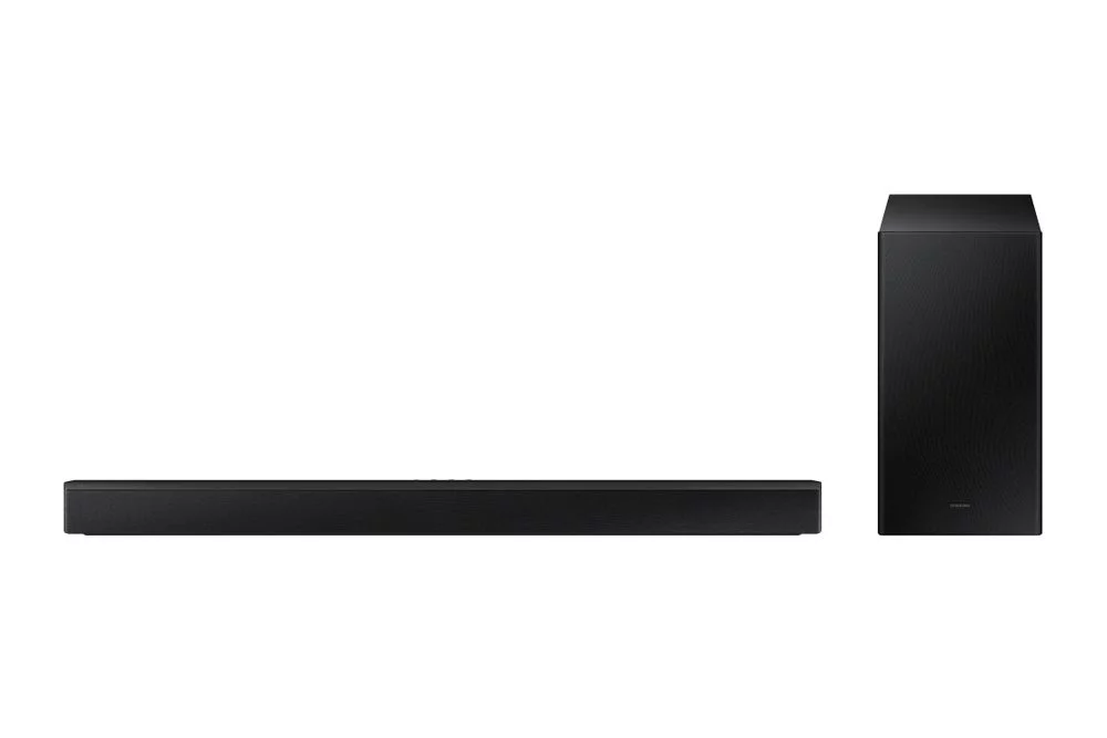 Samsung QN65S95CAFXZA 65" Ultra Slim 4K Quantum HDR OLED Smart TV with a Samsung HW-B450 2.1ch Soundbar and Subwoofer with Dolby Audio (2023) - Curated Treasures Market