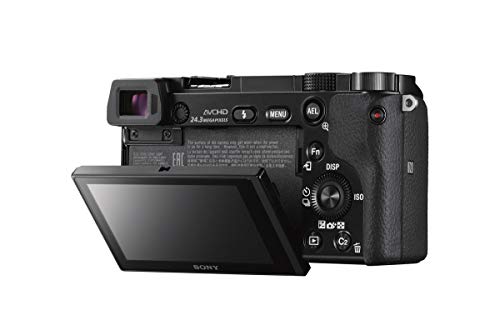 Sony Alpha a6000 Mirrorless Digitial Camera 24.3MP SLR Camera with 3.0-Inch LCD (Black) w/ 16-50mm Power Zoom Lens (Renewed)
