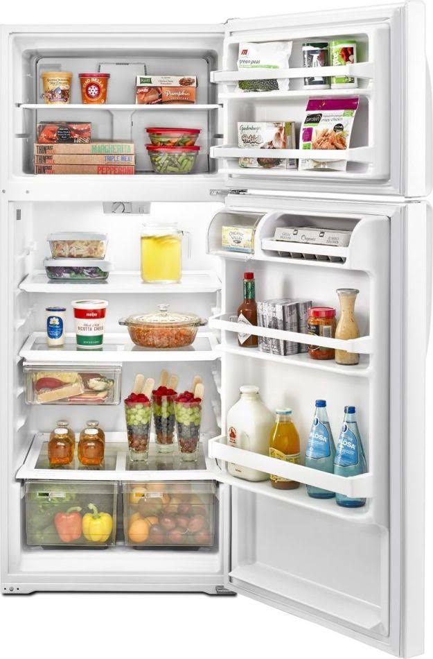 Whirlpool W8TXNGZBQ 17.6 Cu. ft. White Top Freezer Refrigerator