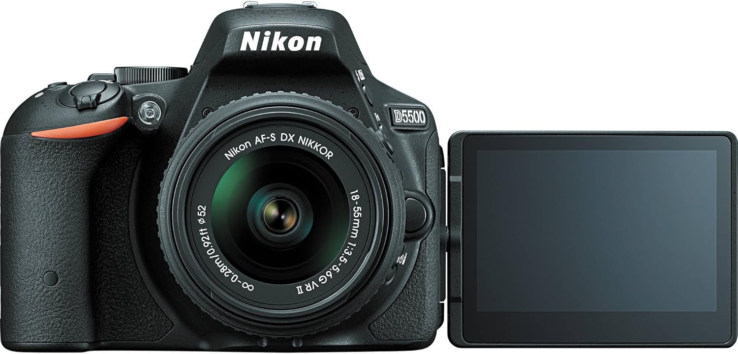 Nikon D5500 DX-format Digital SLR w/ 18-55mm VR II Kit (Black)