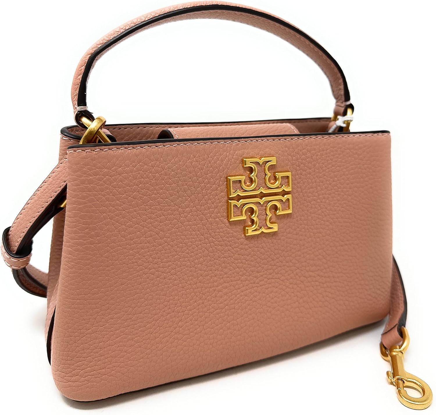 Tory Burch Britten Micro Satchel (Light Meadowsweet)