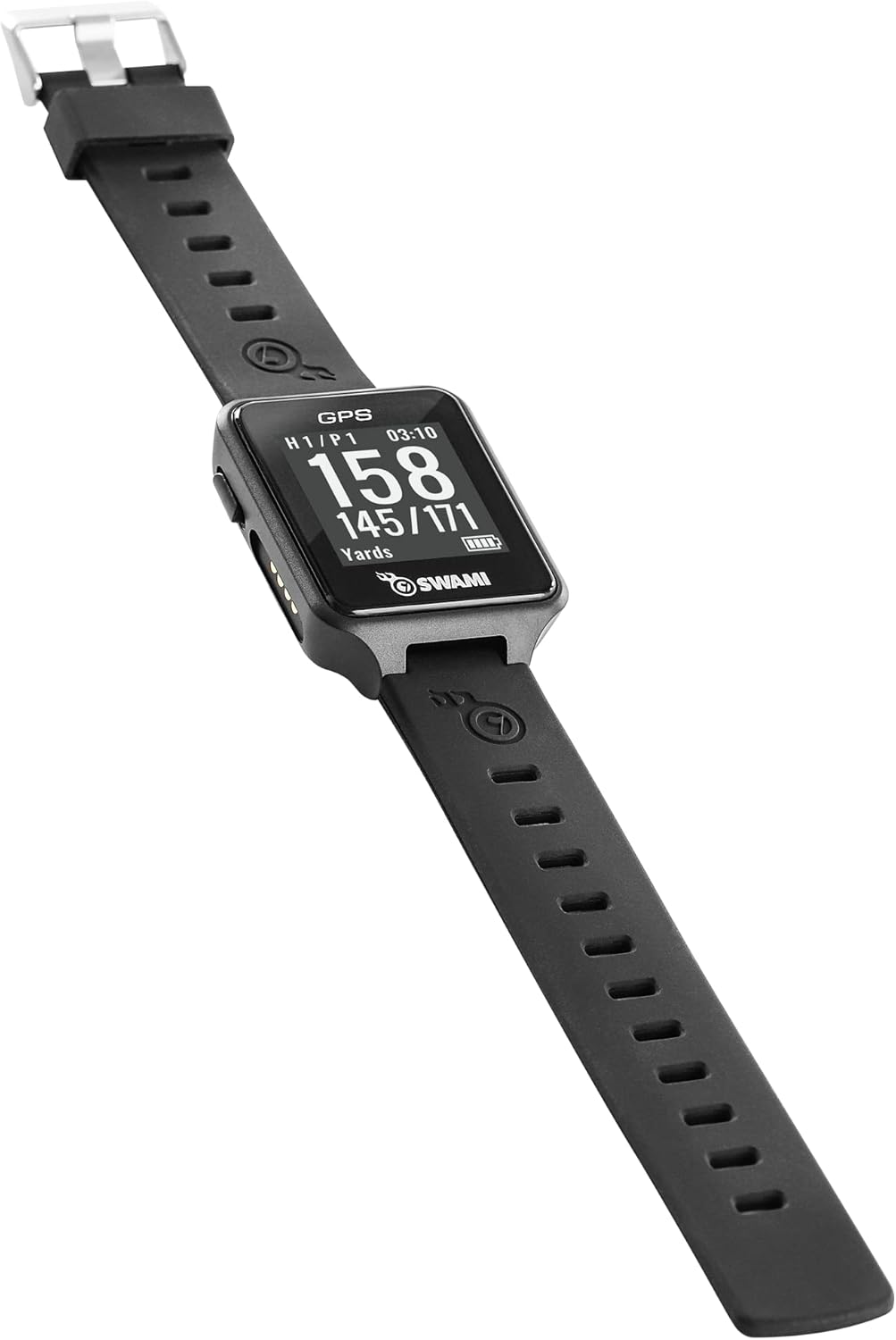 IZZO Golf Swami Golf GPS Watch, Black