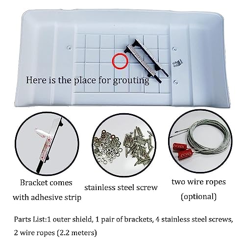 BPILOT Mini Split Air Conditioner Cover for AC Outdoor Compressor- Rain/Snow Protect PVC Replacement Cover, Condenser-Heat Pump Unit Covers for 1-2p and 3-5p