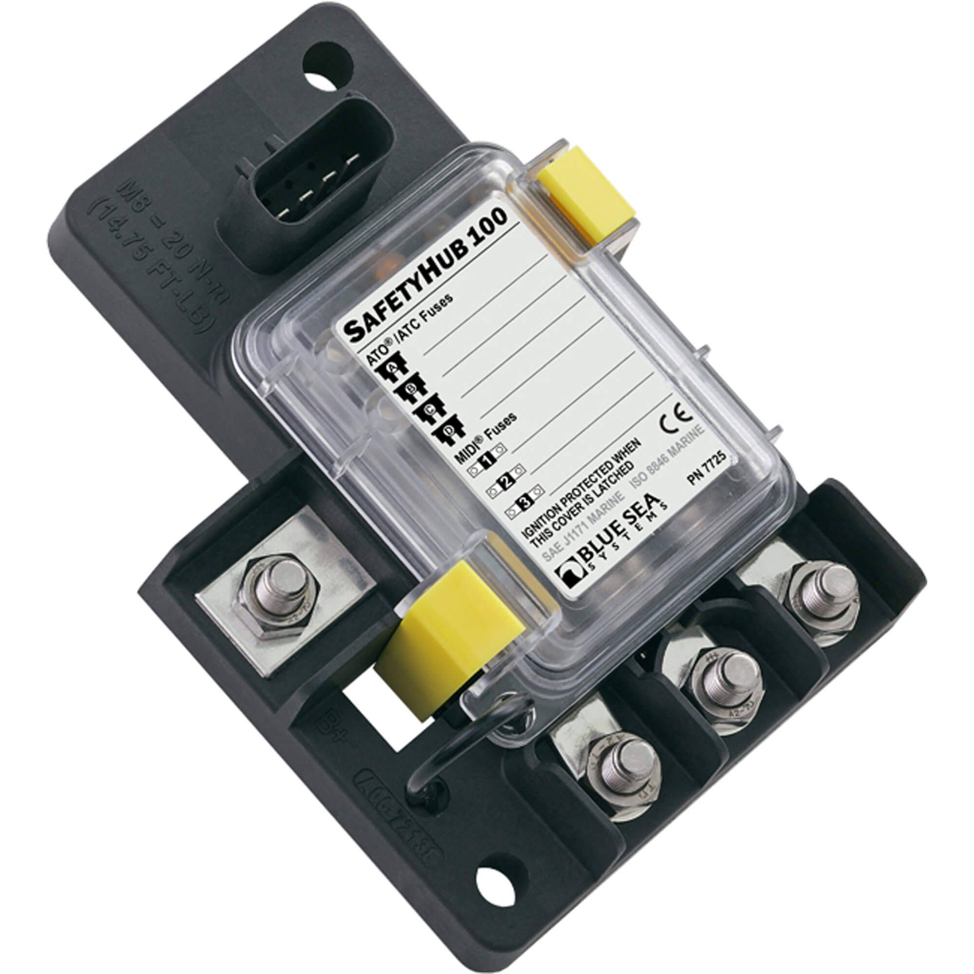 Blue Sea Systems - 7725 Fuse Block SafetyHub 100