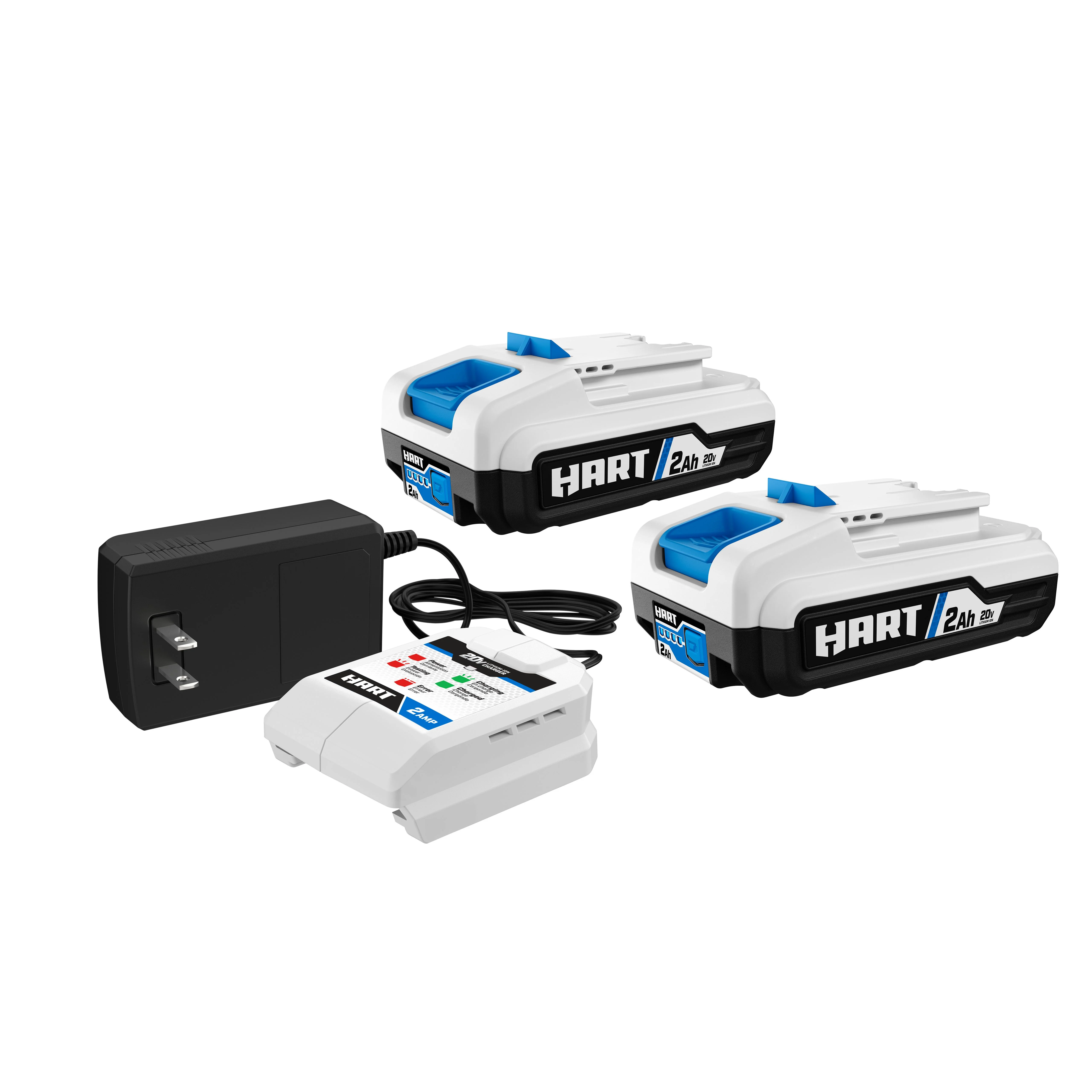 HART 20V (2) 2Ah Battery and Charger Kit