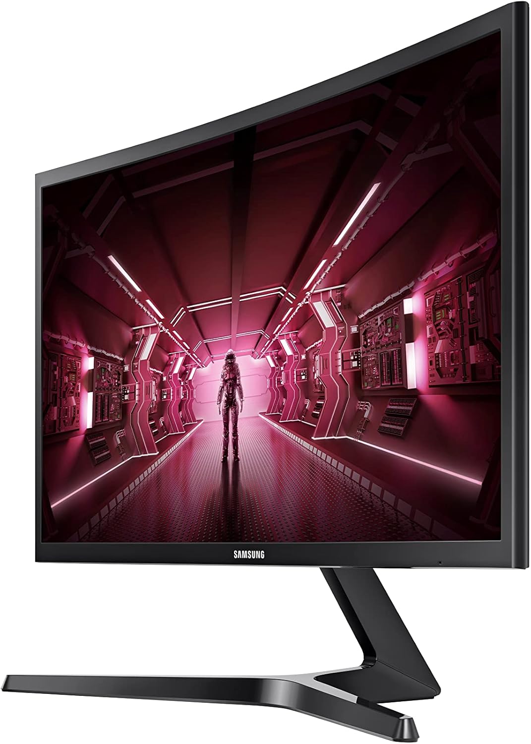 SAMSUNG 24" CRG5 Curved Gaming Monitor, 144Hz, 4ms, Exclusive Gamer Settings, AMD Radeon FreeSync, Eye Saver Mode, 3000:1 Contrast Ratio, Black (Renewed)