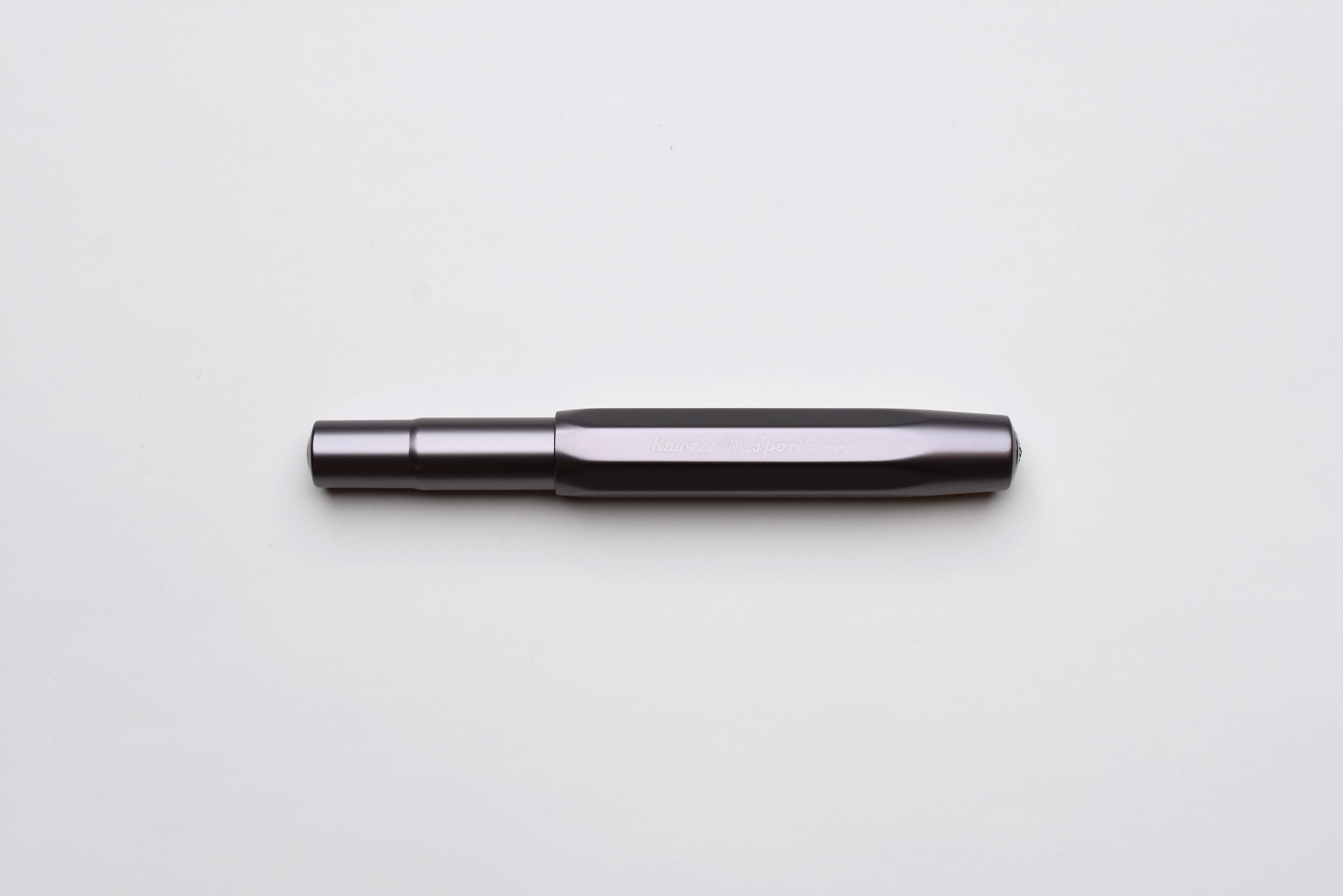 Kaweco Al Sport Fountain Pen - Grey Anthracite Double Broad