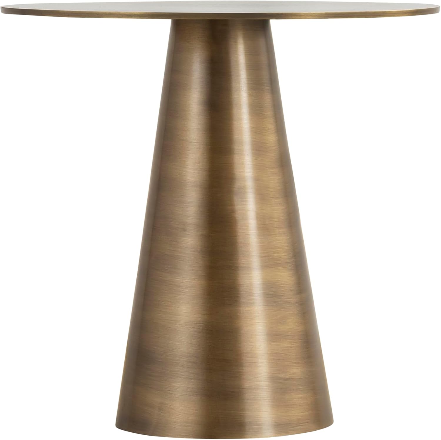 Canarm SONA Antique Brass Finished Side Table, Gold