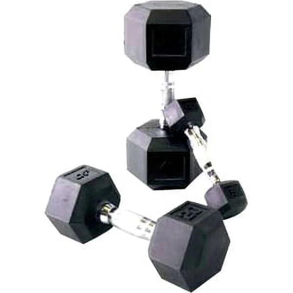 CAP Barbell, 20lb Coated Rubber Hex Dumbbell, Pair