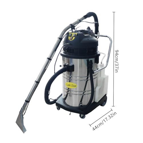 40L Commercial Carpet Cleaning Machine, Heavy Duty Commercial Carpet Wet Dry Carpet Extractor for Car Detailing,Portable Carpet Cleaner Extractor Multi Functional for Carpet Sofa (60L/15.85gal)
