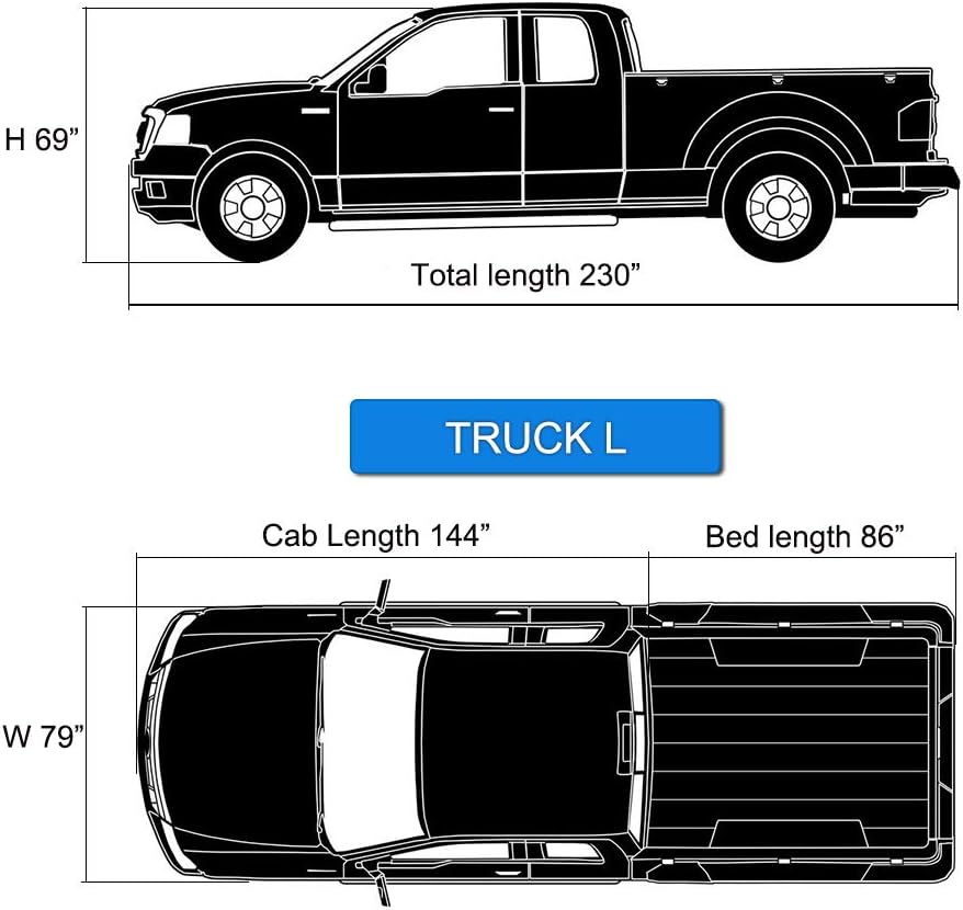 KouKou 6 Layers Car Cover Waterproof All Weather for Automobiles, Fit Sedan Toyota Corolla/Prius, Honda Insight, Nissan sentra, BMW 3 Series, Lexus is250, Subaru WRX etc (185 X 70 X 59 inches )