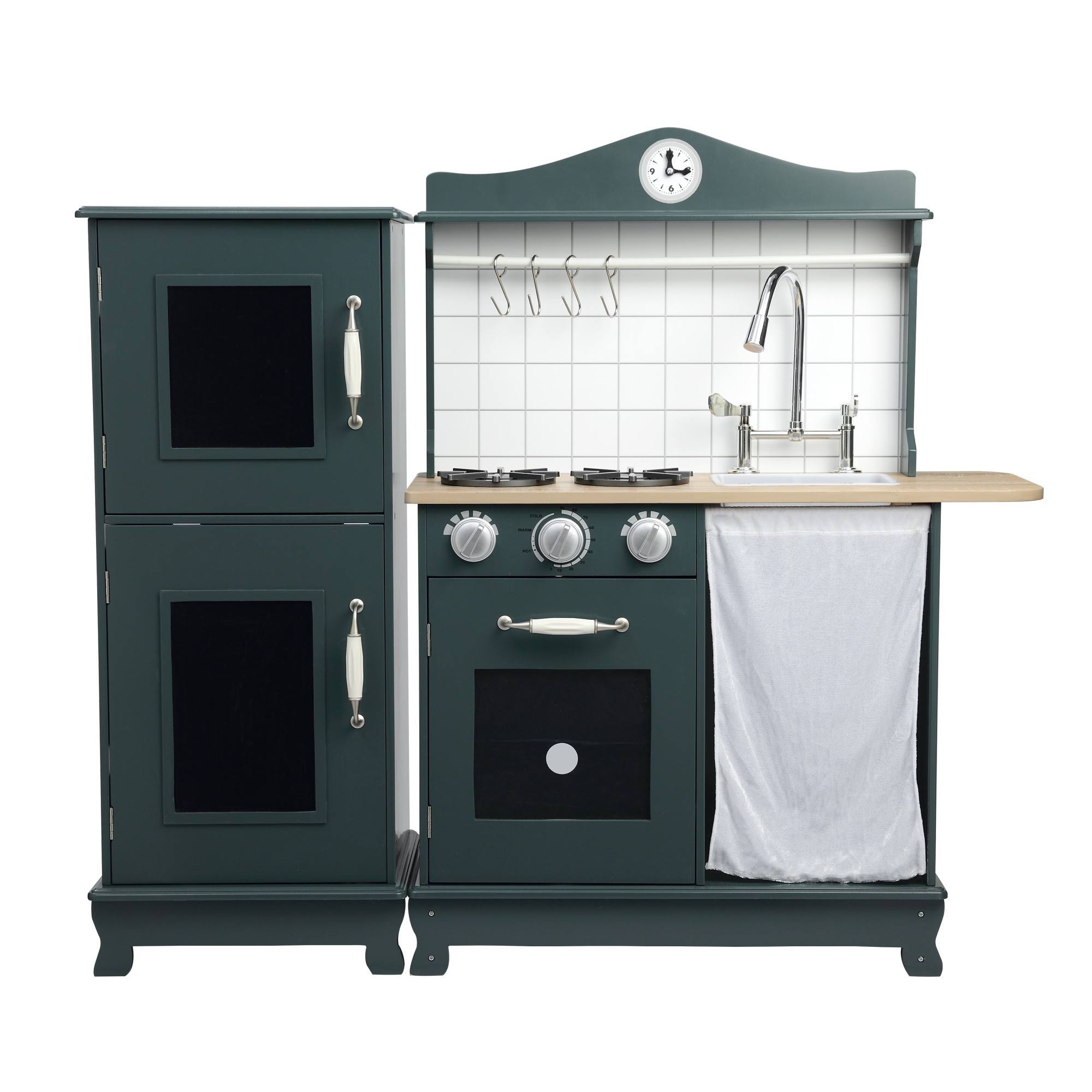 Teamson Kids Provence Big Play Kitchen, Dark Green