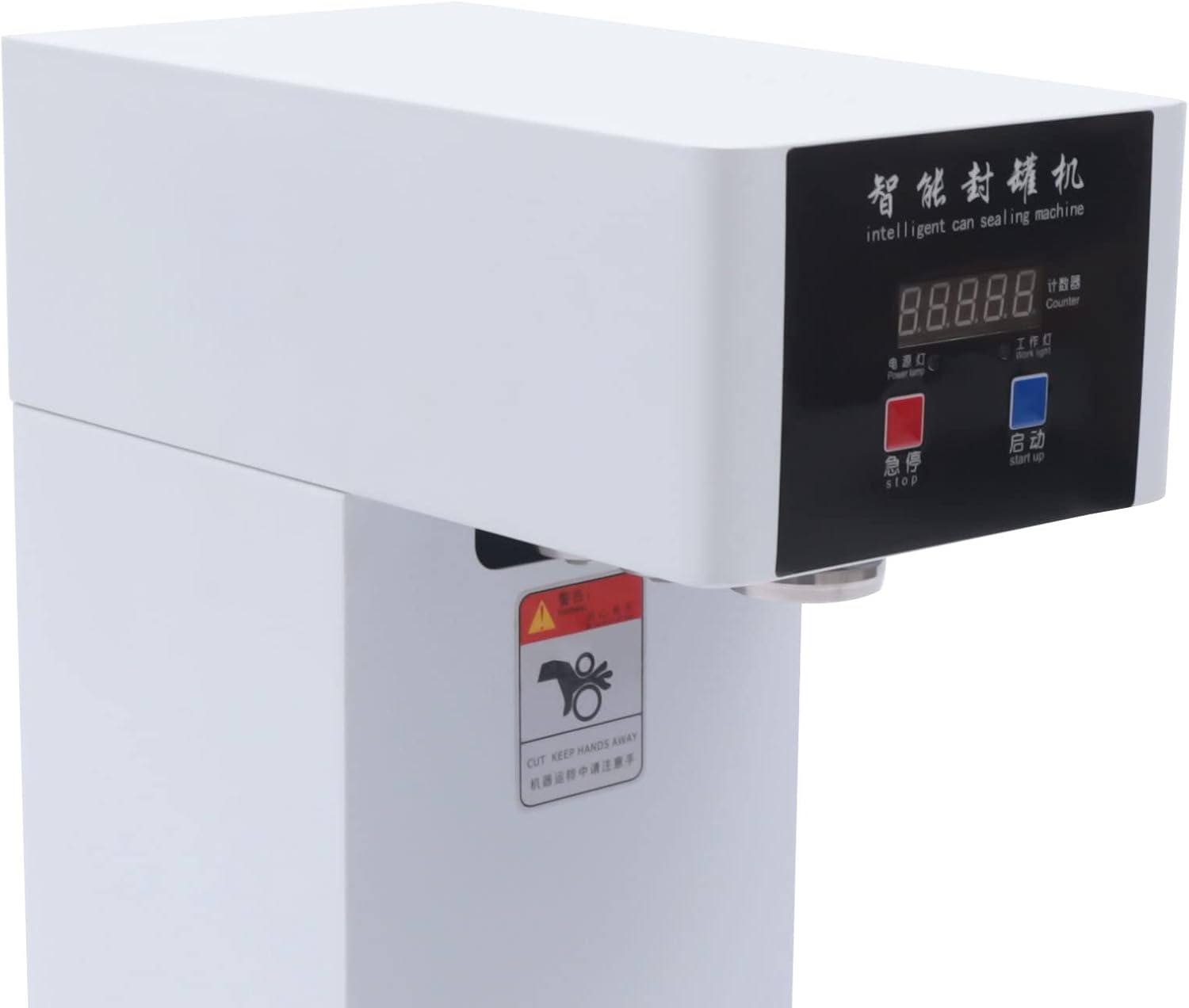 Smart Automatic Can Sealing Machine, Heavy Duty Sealing Machine Height Liftable, Commercial Can Seamer Sealer for Home, Bars, Cafes, Restaurants, Beverage Stores(180W)
