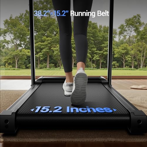 3-in-1 Treadmill with 14% Incline, Portable Treadmills for Home with Handle, Foldable Treadmills with 300 Lbs Weight Capacity, 3.0HP Quiet Walking Pad Treadmill, Three Touch Screen